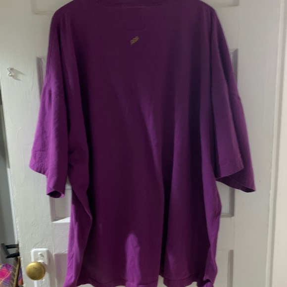 Vintage Rare Gino Green Global 9 Logo T Shirt Purple 4XL - Picture 5 of 7